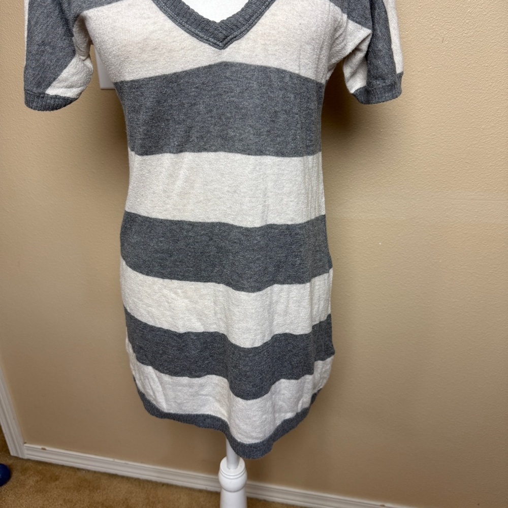 Vintage Hollister Stripped V Neck Shirt- Small - Picture 3 of 10